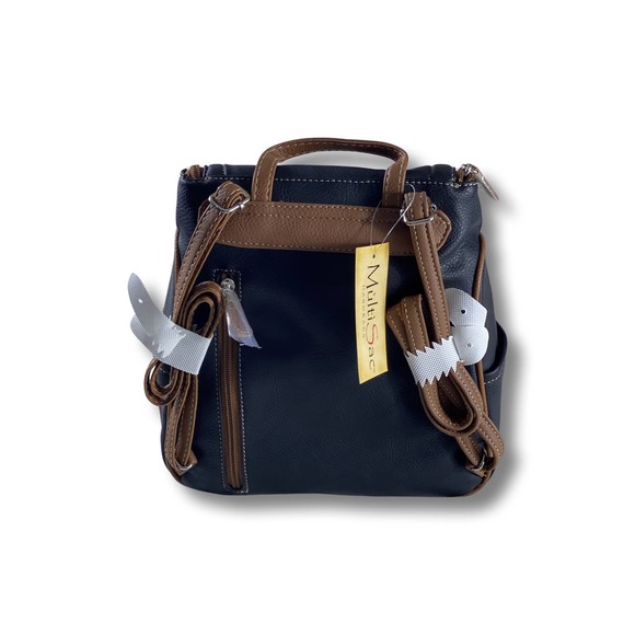 MultiSac Bags Nwt Multisac Mini Backpack In Blacktan Leather Poshmark